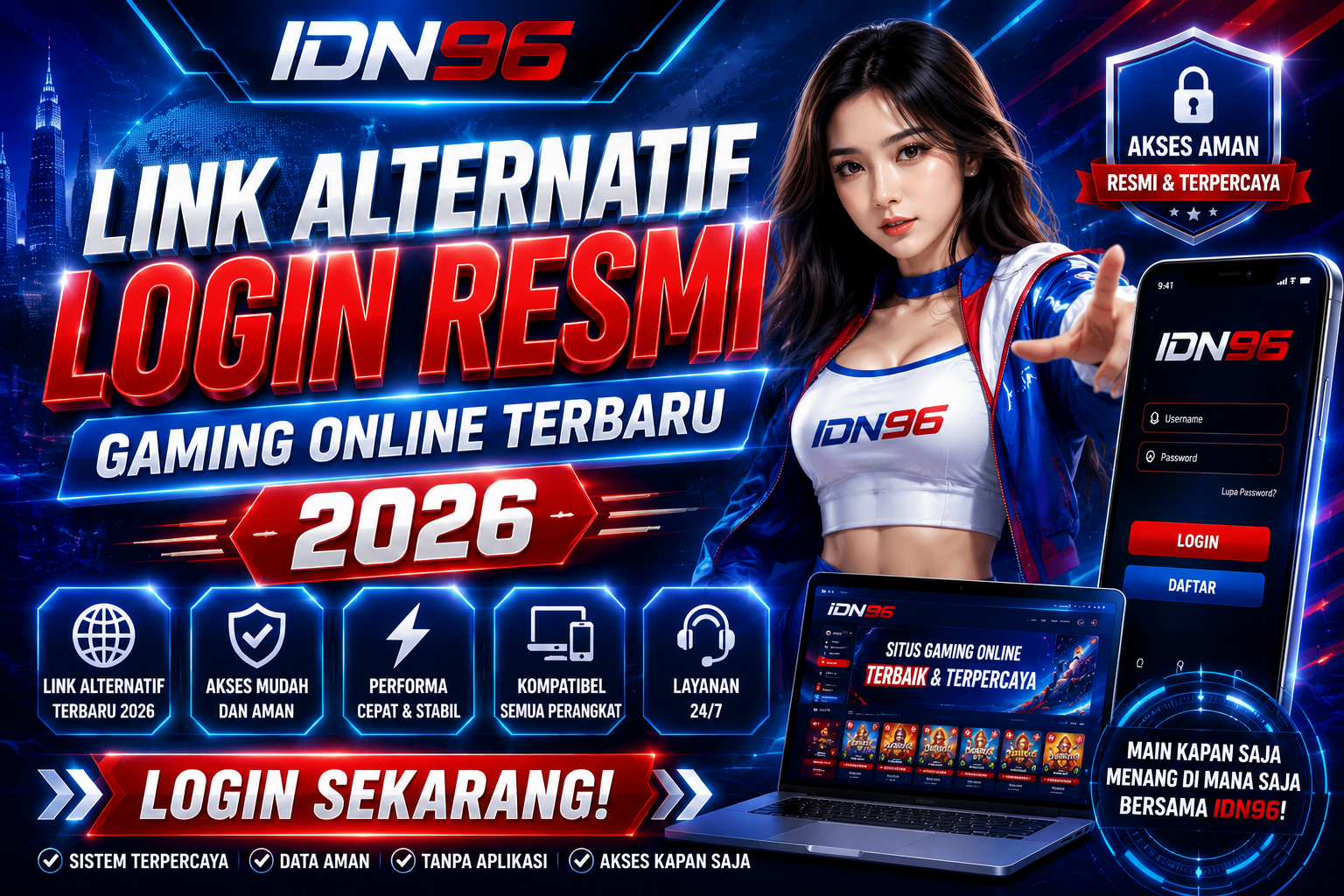 IDN96 - Link Alternatif Login Resmi Gaming Online Terbaru 2026 image 1