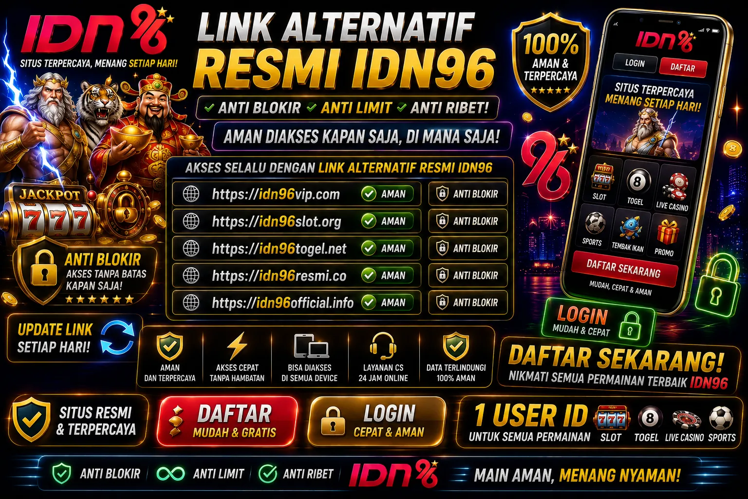 IDN96 - Link Alternatif Resmi Anti Blokir Login Daftar