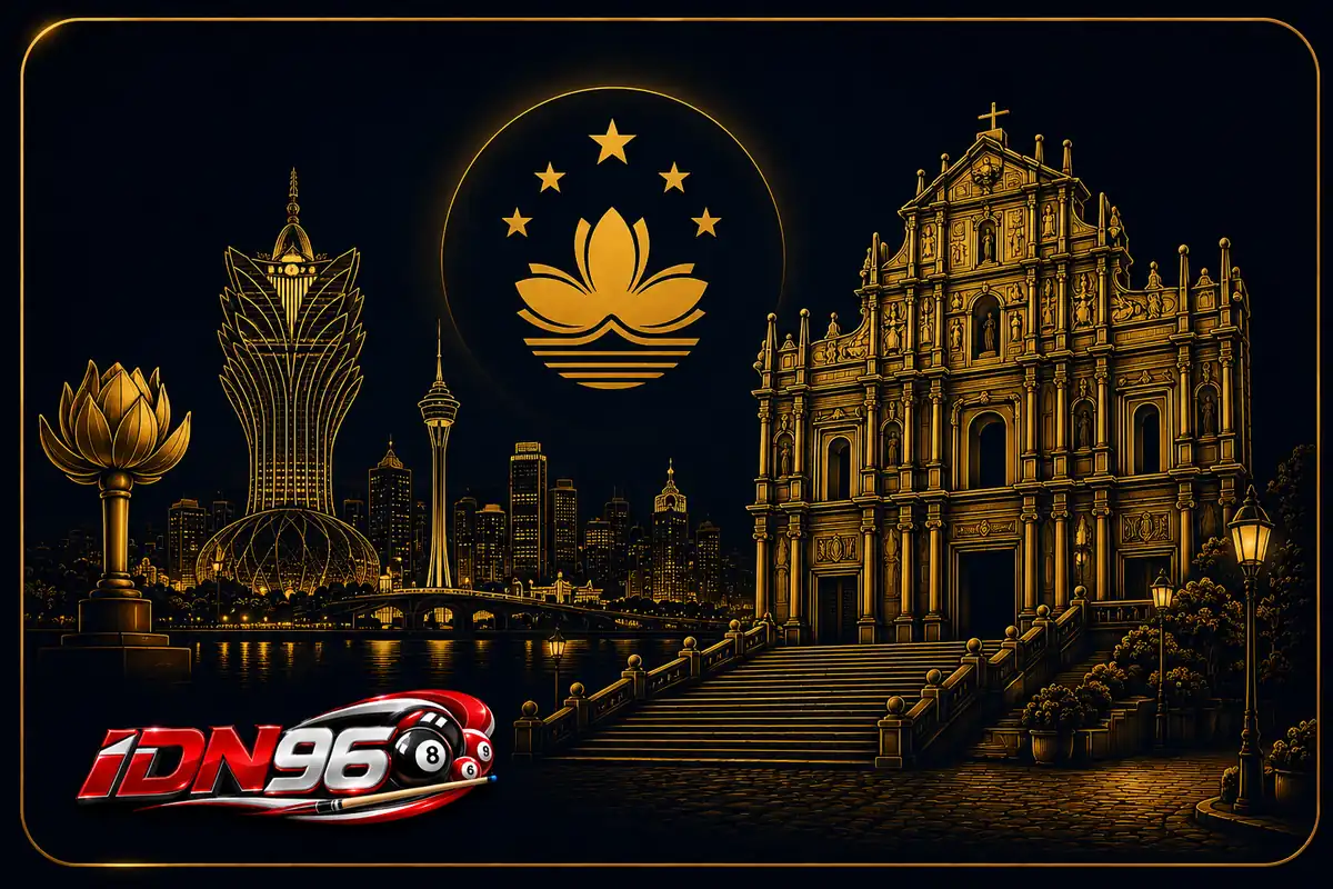 Pasaran toto Macau di IDN96 — siluet Ruins of St. Paul